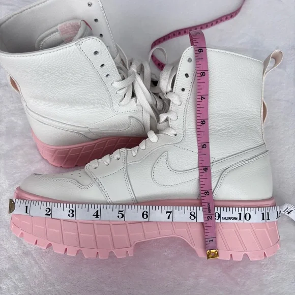 NIKE AIR JORDAN 1 Brooklyn White & Pink Sneaker Boot--NEW--12 - Picture 14 of 14